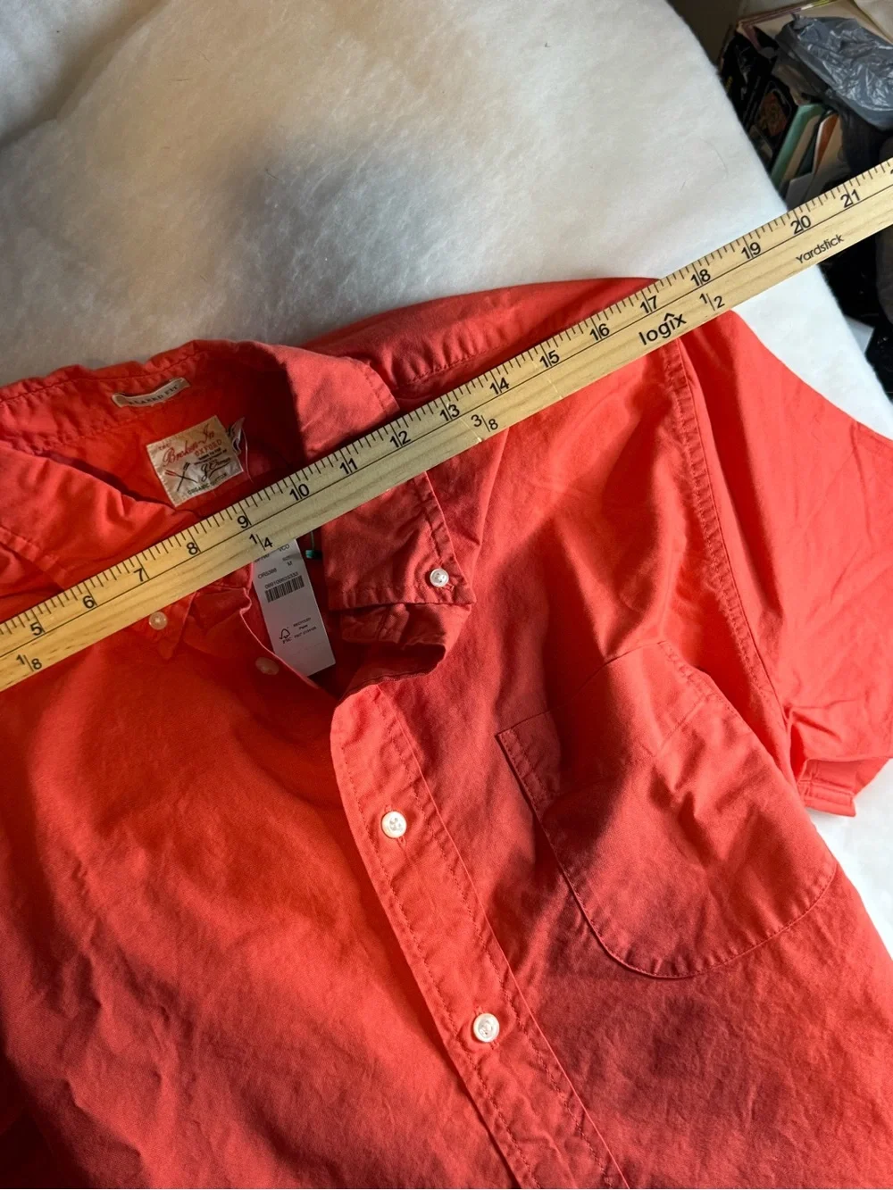 J. Crew Orange Button-Down Casual Shirt